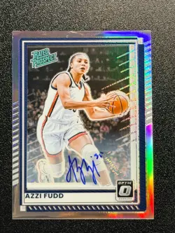 2025-26 Donruss Optic Azzi Fudd Rated Prospect Auto Silver Holo 42/99 #87 RC - Image 1