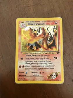 Blaine's Charizard 2/132 Set Gym Challenge Pokemon Card Rara Holo - Image 4