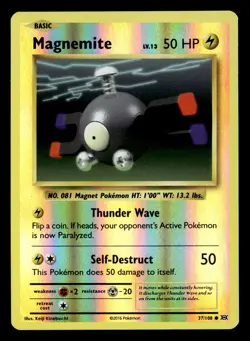 Magnemite 37/108 Reverse Holo Common Evolutions Pokemon Card - Image 2