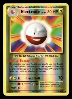 Electrode 40/108 Reverse Holo Rare Evolutions Pokemon Card - Image 2