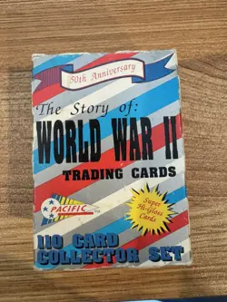 1992 Pacific THE STORY OF WORLD WAR II Trading Card Set (110) Original - Image 1