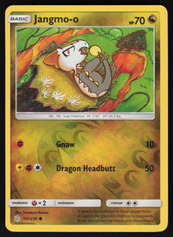 Pokemon TCG - Cosmic Eclipse - Jangmo-o 161/236 Reverse Holo - P - Image 1