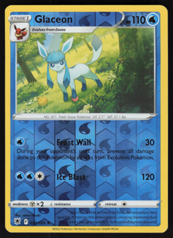 Pokemon TCG - Astral Radiance - Glaceon 038/189 Reverse Holo - P - Image 1