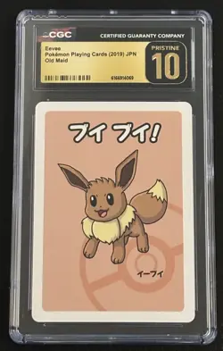 Eevee Pokemon Playing Cards 2019 JPN Old Maid CGC PRISTINE 10 - Image 1