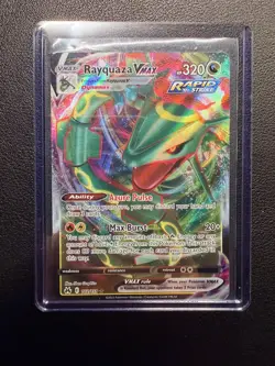 Rayquaza VMAX Ultra Rare 102/159 Sword & Shield Crown Zenith Pokemon TCG Card NM - Image 1