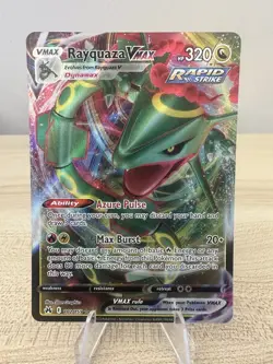 Rayquaza VMAX Ultra Rare 102/159 Sword & Shield Crown Zenith Pokemon TCG Card NM - Image 1