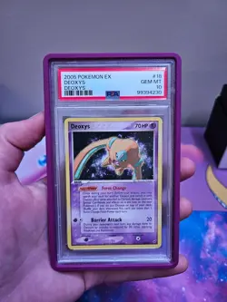 2005 Pokemon Deoxys EX Deoxys #18 PSA 10 with Guard - Image 1