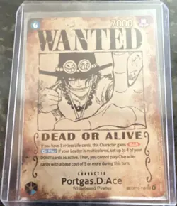 One Piece Carrying On His Will Portgas D Ace OP13-119 Wanted Poster - Image 1