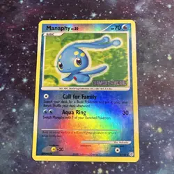 Pokemon Manaphy Reverse Holo Stamped Promo 9/130 Diamond and Pearl - Image 1