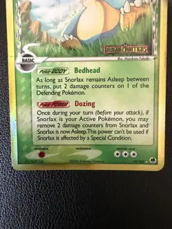 Pokemon TCG Snorlax Delta Species 10/101 Dragon Frontiers Reverse Holo Stamped - Image 5