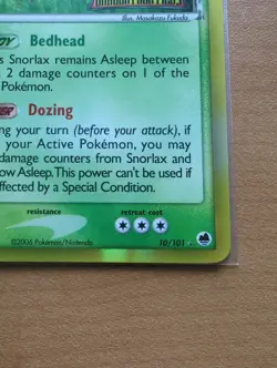 Pokemon TCG Snorlax Delta Species 10/101 Dragon Frontiers Reverse Holo Stamped - Image 2