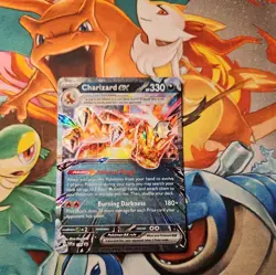 Pokemon Card Charizard EX SVP 196 Rare Black Star Promo Half Art Holo TCG - Image 1