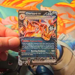 Pokemon Card Charizard EX SVP 196 Rare Black Star Promo Half Art Holo TCG - Image 3