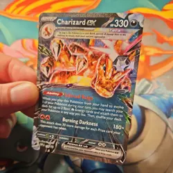 Pokemon Card Charizard EX SVP 196 Rare Black Star Promo Half Art Holo TCG - Image 5