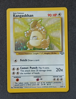 Pokemon TCG Kangaskhan 5/64 Jungle Holo Rare Card Vintage WOTC - LP - Image 1