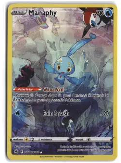 Manaphy GG06/GG70 Holo Crown Zenith Galarian Gallery Pokemon Holo NM - Image 1