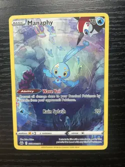 Manaphy GG06/GG70 Holo Crown Zenith Galarian Gallery Pokemon NM - Image 1