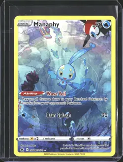 Manaphy GG06/GG70 Holo Crown Zenith Galarian Gallery Pokemon NM/M - Image 1