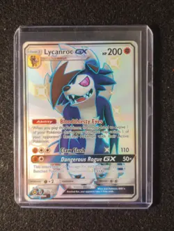 Lycanroc GX SV66/SV94 Hidden Fates Shiny Vault NM/M English Pokemon TCG Card - Image 1