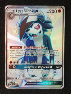 Lycanroc GX SV66/SV94 Hidden Fates Shiny Vault NM/M English Pokemon TCG Card - Image 2