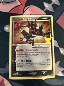 Pokemon Card TCG - Greninja Gold Star SWSH144 Black Star Promo Celebrations LP C - Image 1