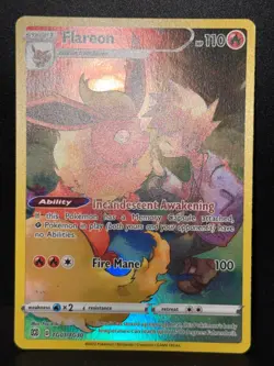 Flareon TG01/TG30 SWSH Brilliant Stars Trainer Gallery Holo Pokemon Card NM - Image 2