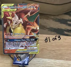 Pokemon TCG Charizard & Braixen GX Holo Ultra Rare Full Art 22/236 - Image 1