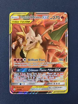 Pokemon TCG Charizard & Braixen GX Holo Ultra Rare Full Art 22/236 NM - Image 1
