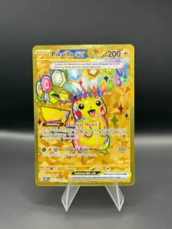 Pikachu EX 247/191 Hyper Rare Gold Pokemon TCG Surging Sparks LP/NM - Image 1