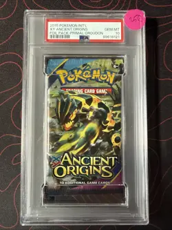 Pokemon XY Ancient Origins Booster Pack Primal Groudon Art - PSA 10 GEM MINT!!! - Image 1