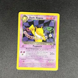 Pokemon Card Dark Hypno 1999 Team Rocket WotC Ultra Rare Holo 9/82 - Image 1