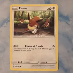 Pokemon Eevee TCG Ultra Prism Card 105/156 Regular Common - Image 1