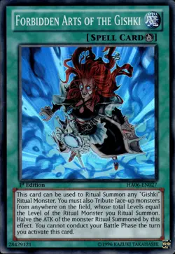 Forbidden Arts Of The Gishki - Super Rare 1st Edition HA06-EN027 - LP - YuGiOh - Image 1