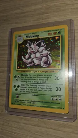 Pokemon TCG Nidoking Holo Rare Card Base Set Unlimited 1999 011/102 - Image 3