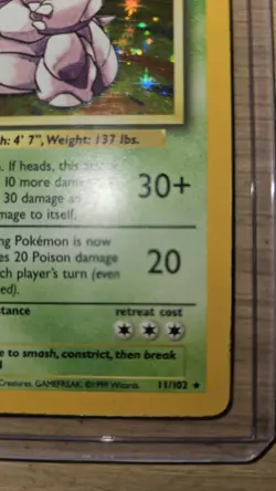 Pokemon TCG Nidoking Holo Rare Card Base Set Unlimited 1999 011/102 - Image 4
