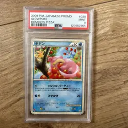 Slowpoke Pokemon 2009 Domino's Pizza Black Star Promo Japanese 028/L-P PSA 9 - Image 1