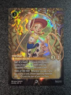 Disney Lorcana - Jessie, Lively Cowgirl - 223/204 - Enchanted - Wilds Unknown - Image 1