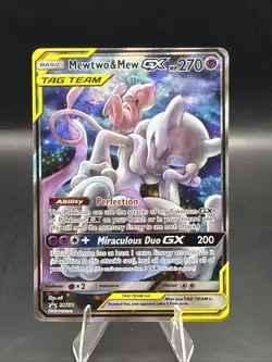 Mewtwo & Mew GX SM191 Sm Holo Pokemon TCG NM - Image 1