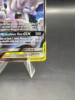 Mewtwo & Mew GX SM191 Sm Holo Pokemon TCG NM - Image 4