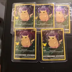 Pokemon Pikachu 005/025 Celebrations Full Art Holo 25th Anniversary Lot x5 NM - Image 1
