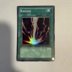Yu-Gi-Oh! TCG Raigeki Legend of Blue Eyes White Dragon LOB-053 Unlimited... - Image 1