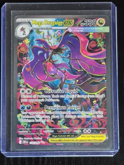 Pokemon Mega Dragalge ex SIR 118/086 Me04: Chaos Rising Holo - Image 1