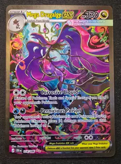 Pokemon Mega Dragalge Ex 118/086 SIR Chaos Rising English NM - Image 1