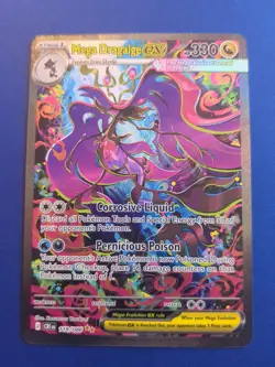 Pokemon TCG Chaos Rising Mega Dragalge EX SIR 118/086 Pack Fresh NM-MT! - Image 1