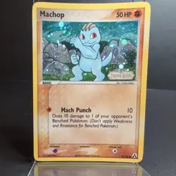 Machop 57/92 - Legend Maker Pokemon card Stamped Reverse Holo NM - Image 1