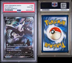 2022 POKEMON SWORD & SHIELD SILVER TEMPEST #186 FULL ART/LUGIA V PSA 10 - Image 3