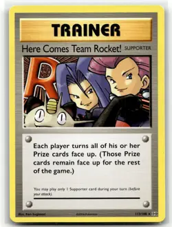 Here Comes Team Rocket! 113/108 Secret Rare Evolutions Pokemon NM/M - Image 1