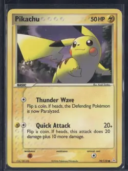 Pikachu 78/110 Common Holon Phantoms Pokemon Lightly Played - Image 1