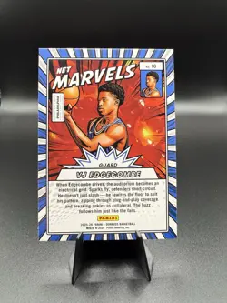 2025-26 Donruss VJ Edgecombe Net Marvels Green Lazer Holo RC #10 SP 76ers - Image 2