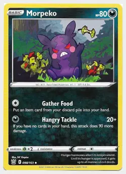 Morpeko 098/163 Battle Styles Uncommon NM-Mint Pokemon Card - Image 1